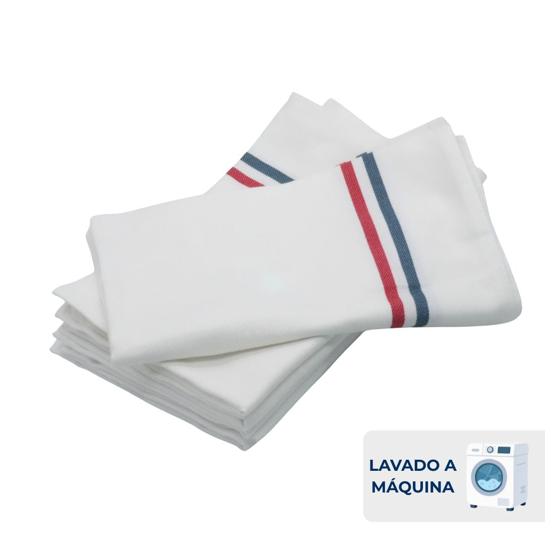 Paño Cocina de Algodón 64x55cm Paquete 6und
