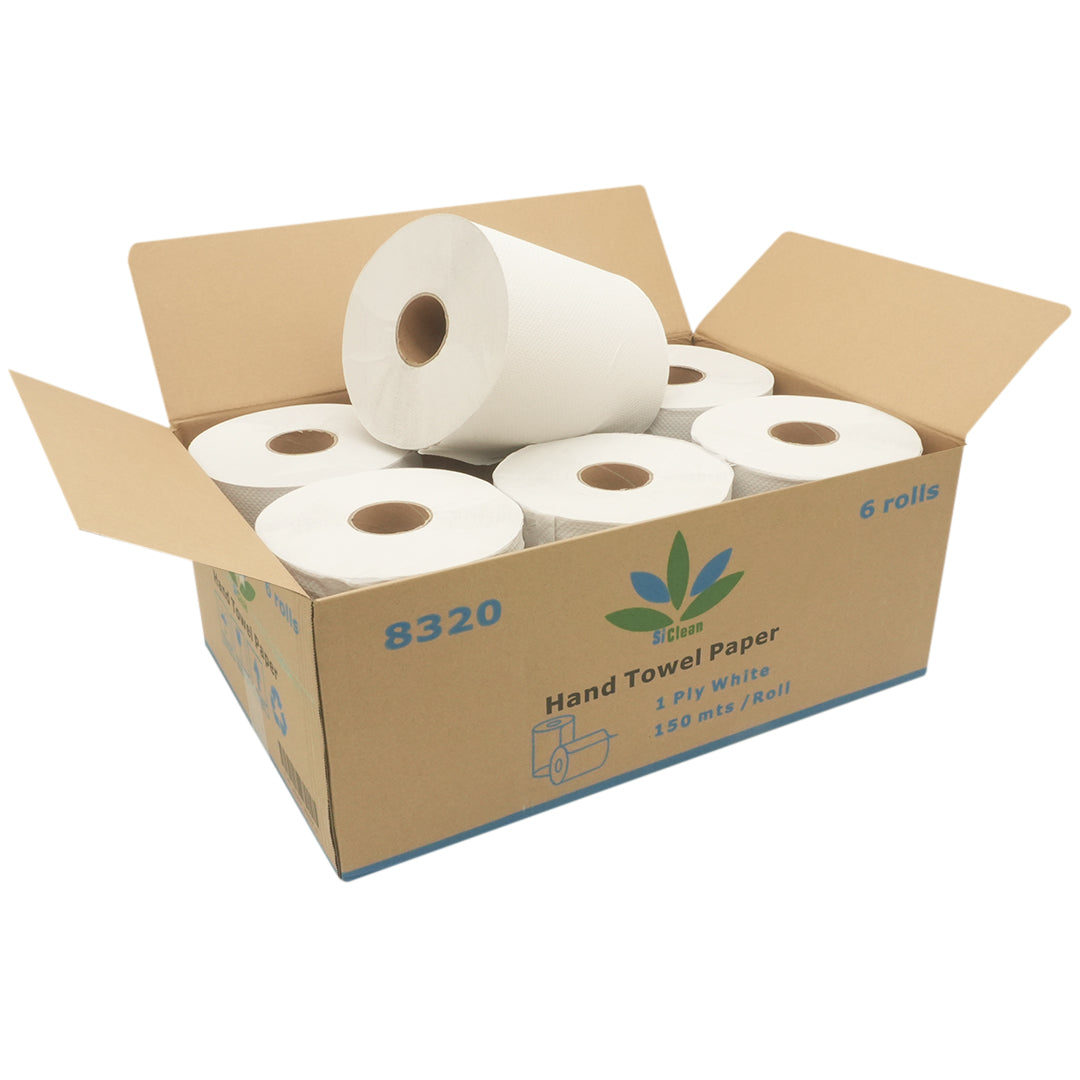 Papel Toalla 6 Rollos x 150 (1 pliego) -8320-