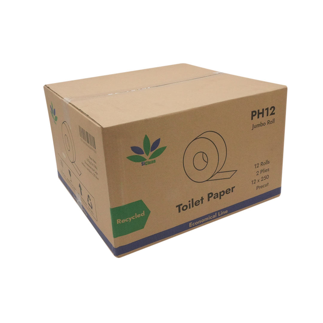 Papel Higiénico Jumbo 12 Rollos x 250 (2 pliegos) (Línea Económica) -PH12-