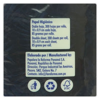 Papel Higiénico Rollito 24 Rollos x 300 Hojas (2pliegos)