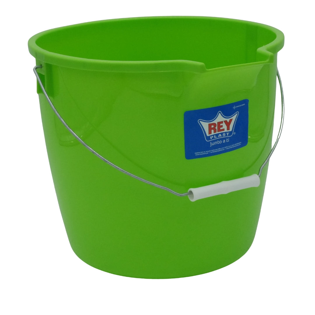 Balde Plástico Verde 13 litros