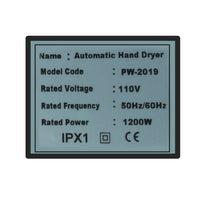 Secador de manos Eléctrico 110v