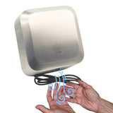 Secador de Manos Eléctrico Turbo 110v Acero Inoxidable Filtro HEPA