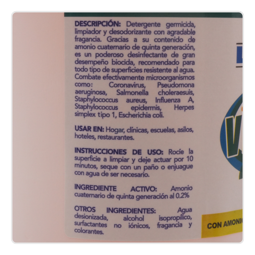 Germicida Limpiador Fungicida - Virustat Galón o 650ml