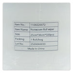 Wipes de Limpieza Rollo De 500 Hojas 25cm x 36cm Blanco