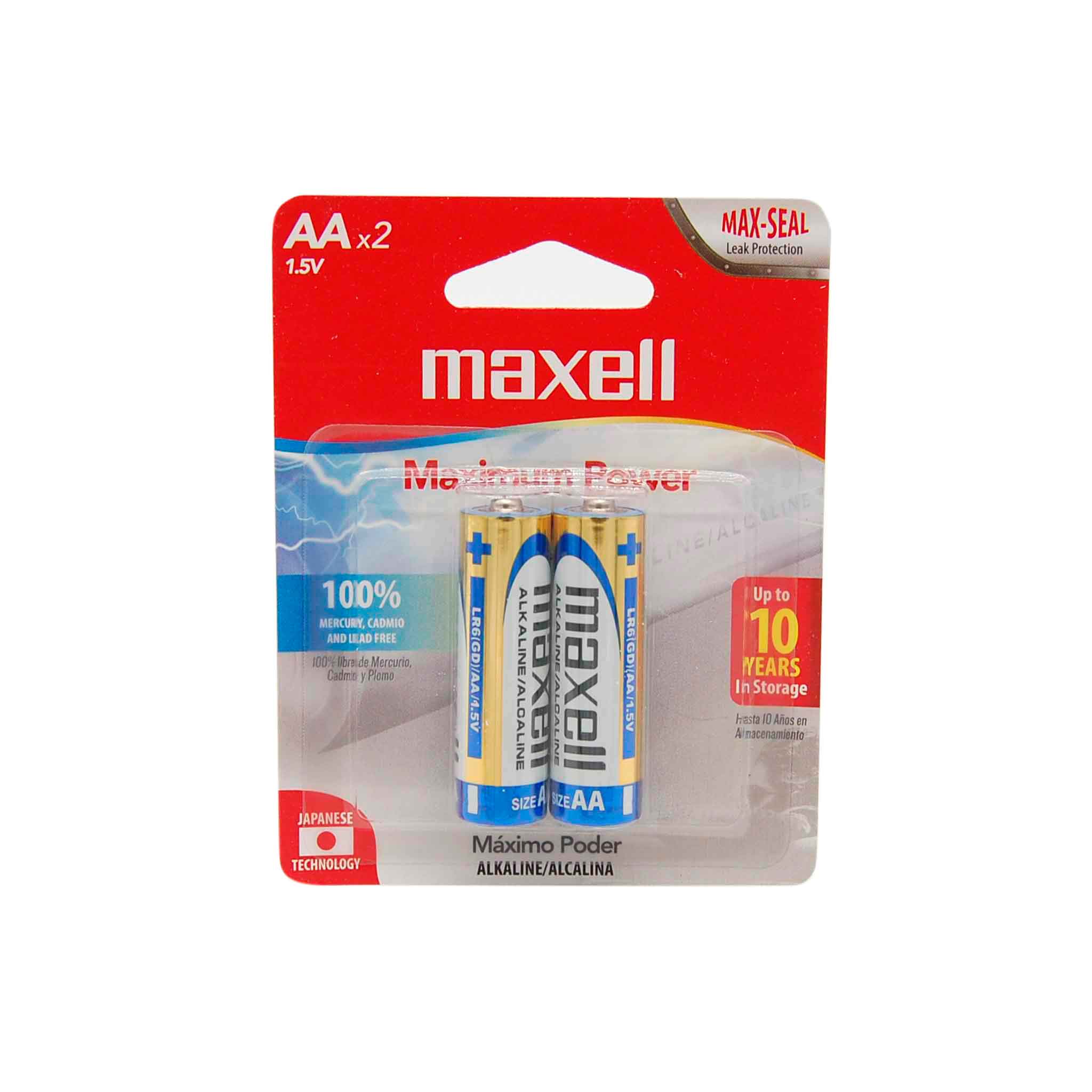 Blister de 2 Baterías Alcalinas tipo AA