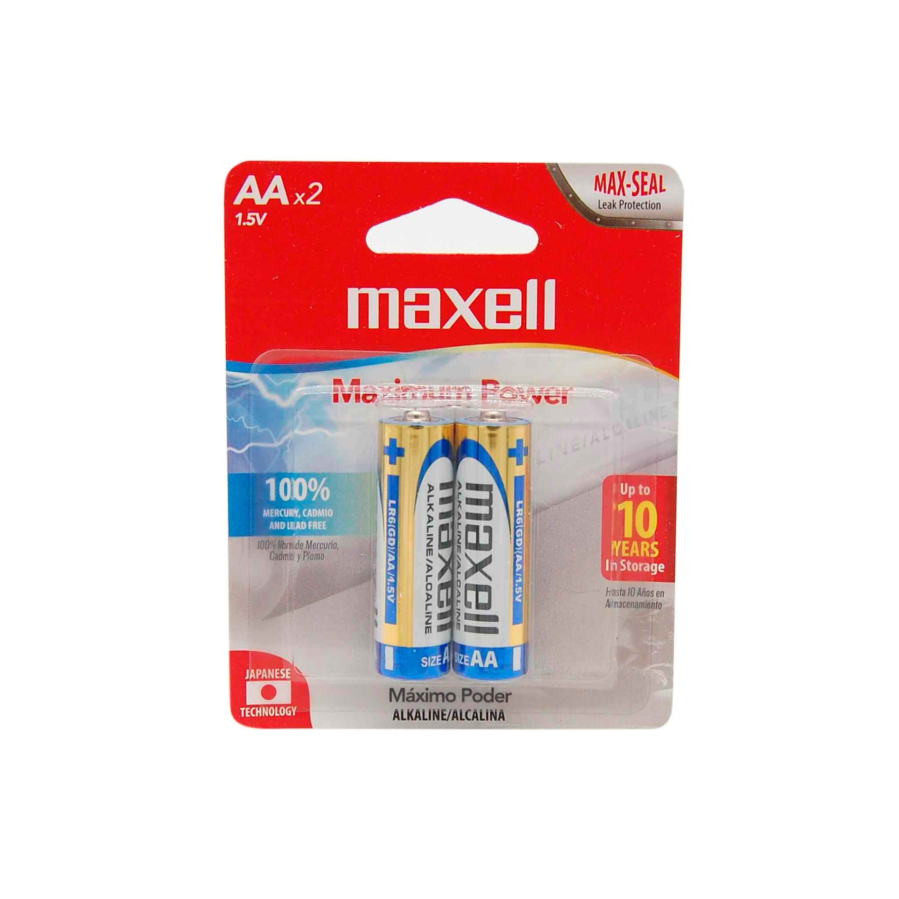 Blister de 2 Baterías Alcalinas tipo AA
