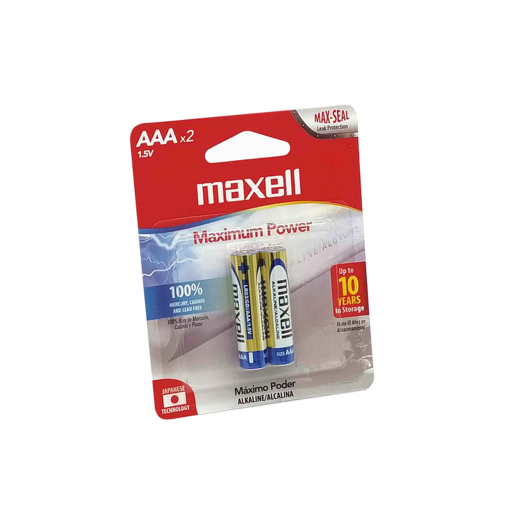 Blister de 2 Baterías Alcalinas tipo AAA