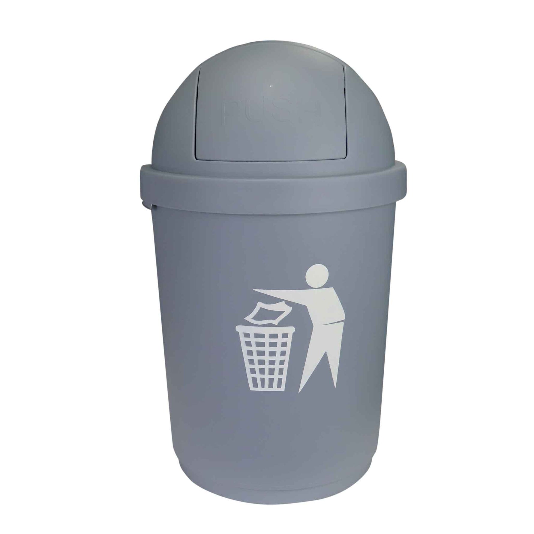 Cesto para Basura 28L-7.39G con Tapa Domo Push Bolsa23