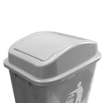 Cesto para Basura 20L-5.24G Gris con Tapa Vaivén Bolsa23