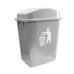 Cesto para Basura 20L-5.24G Gris con Tapa Vaivén Bolsa23
